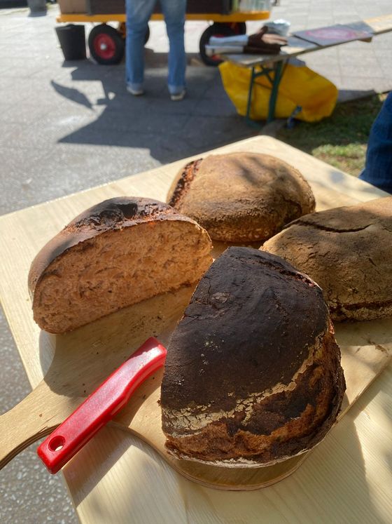 Frisches Brot aus dem Ofen